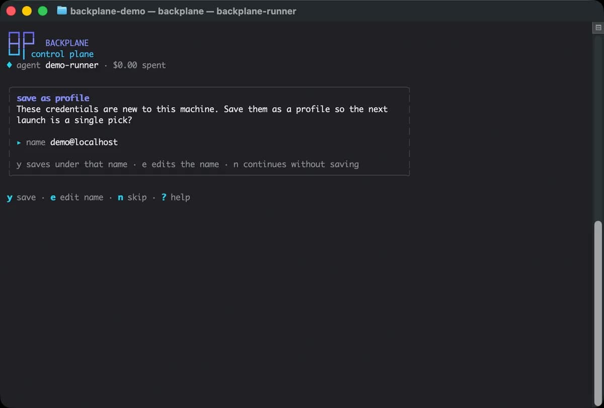 Asistente de configuración — identidad